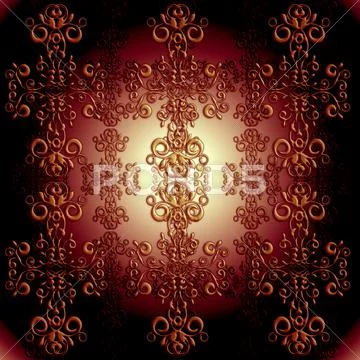 Floral ornament background Stock Illustration