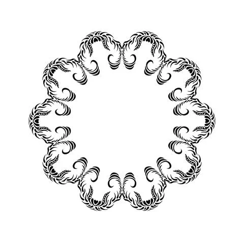 Floral ornament elements collection isolated Illustrazione stock
