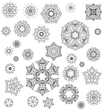 Floral Ornament Pattern Stock Illustration