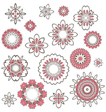 Floral Ornament Pattern Stock Illustration