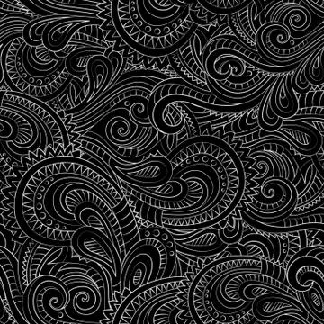 Floral ornamental seamless pattern イラスト素材