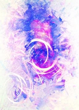 Floral ornamental structure with filigrane pattern mandala on abstract Stock Illustration