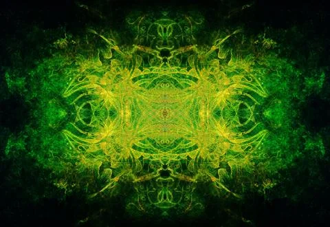 Floral ornamental structure with filigrane pattern mandala on abstract Stock Illustration