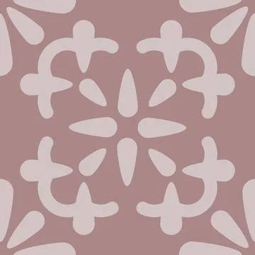 Floral Ornamental Tile Pattern Vector Stock Illustration