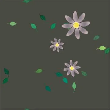 Floral ornamental vector pattern. Seamless design leafs texture. 스톡 일러스트
