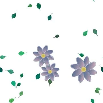 Floral ornamental vector pattern. Seamless design leafs texture. Stockillustratie