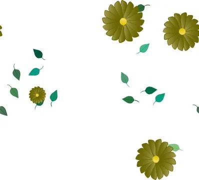 Floral ornamental vector pattern. Seamless design leafs texture. Stockillustratie