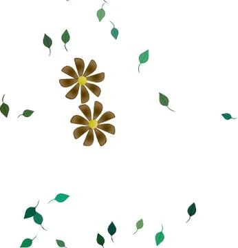 Floral ornamental vector pattern. Seamless design leafs texture. 스톡 일러스트