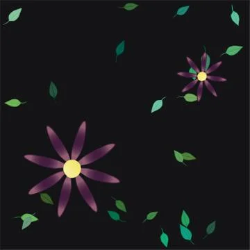 Floral ornamental vector pattern. Seamless design leafs texture. Illustrazione stock