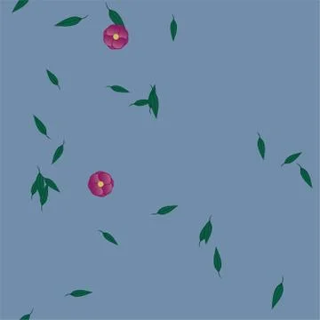 Floral ornamental vector pattern. Seamless design leafs texture. 스톡 일러스트