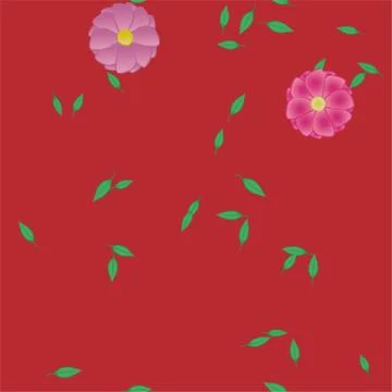 Floral ornamental vector pattern. Seamless design leafs texture. 스톡 일러스트
