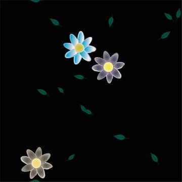 Floral ornamental vector pattern. Seamless design leafs texture. Stockillustratie