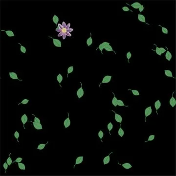 Floral ornamental vector pattern. Seamless design leafs texture. Stockillustratie