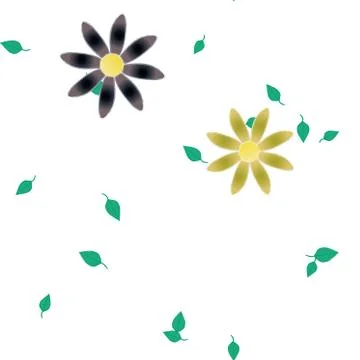 Floral ornamental vector pattern. Seamless design leafs texture. 스톡 일러스트