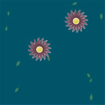 Floral ornamental vector pattern. Seamless design leafs texture. 스톡 일러스트