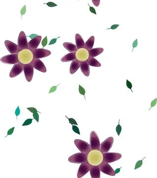 Floral ornamental vector pattern. Seamless design leafs texture. Stockillustratie