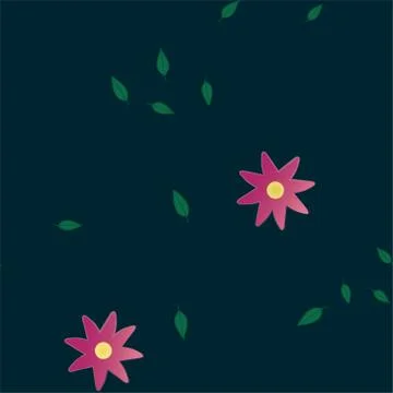 Floral ornamental vector pattern. Seamless design leafs texture. Stock Illustration