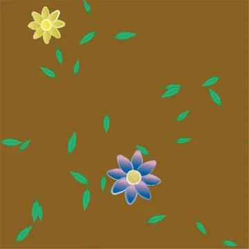 Floral ornamental vector pattern. Seamless design leafs texture. Stockillustratie