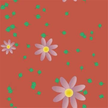 Floral ornamental vector pattern. Seamless design leafs texture. Illustrazione stock