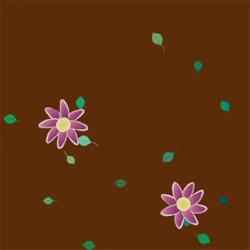 Floral ornamental vector pattern. Seamless design leafs texture. Stock Illustration