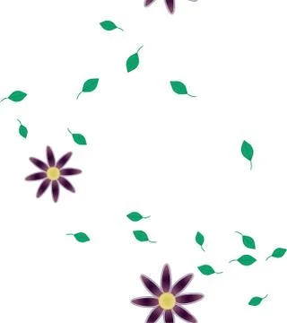 Floral ornamental vector pattern. Seamless design leafs texture. Illustrazione stock