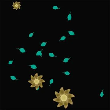 Floral ornamental vector pattern. Seamless design leafs texture. Stock Illustration