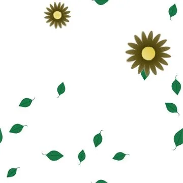 Floral ornamental vector pattern. Seamless design leafs texture. Illustrazione stock