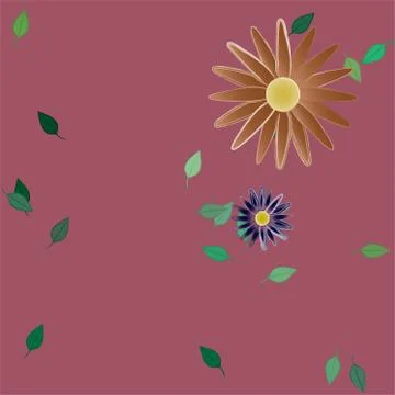 Floral ornamental vector pattern. Seamless design leafs texture. Stock Illustration