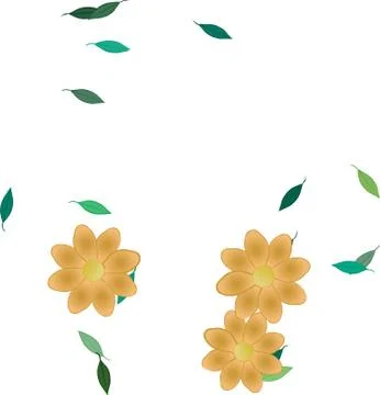 Floral ornamental vector pattern. Seamless design leafs texture. Illustrazione stock