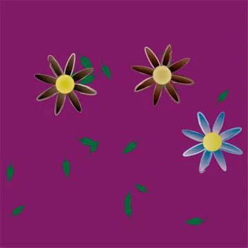 Floral ornamental vector pattern. Seamless design leafs texture. Stockillustratie