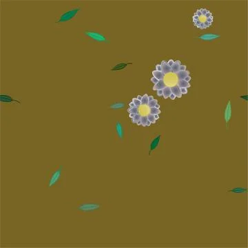 Floral ornamental vector pattern. Seamless design leafs texture. Stockillustratie