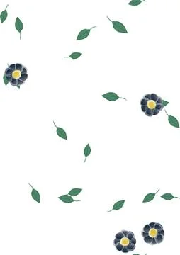 Floral ornamental vector pattern. Seamless design leafs texture. Illustrazione stock