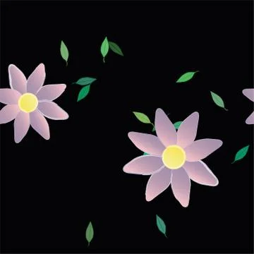 Floral ornamental vector pattern. Seamless design leafs texture. Illustrazione stock