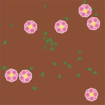 Floral ornamental vector pattern. Seamless design leafs texture. 스톡 일러스트