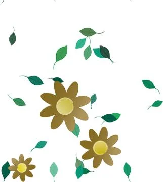 Floral ornamental vector pattern. Seamless design leafs texture. 스톡 일러스트
