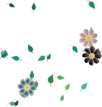 Floral ornamental vector pattern. Seamless design leafs texture. Stockillustratie