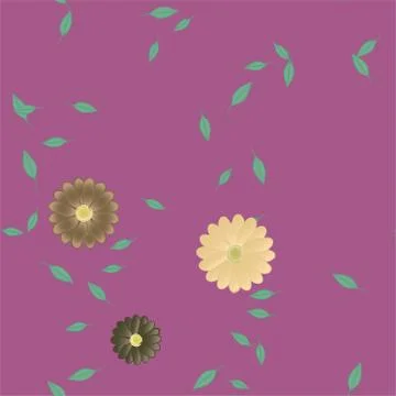 Floral ornamental vector pattern. Seamless design leafs texture. Stockillustratie