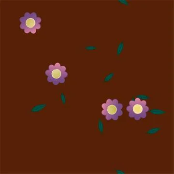 Floral ornamental vector pattern. Seamless design leafs texture. Stockillustratie