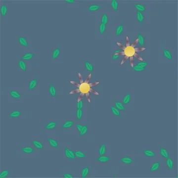 Floral ornamental vector pattern. Seamless design leafs texture. Stockillustratie