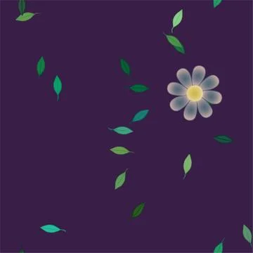 Floral ornamental vector pattern. Seamless design leafs texture. 스톡 일러스트