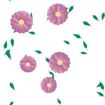 Floral ornamental vector pattern. Seamless design leafs texture. Illustrazione stock