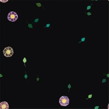 Floral ornamental vector pattern. Seamless design leafs texture. 스톡 일러스트