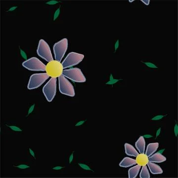 Floral ornamental vector pattern. Seamless design leafs texture. 스톡 일러스트