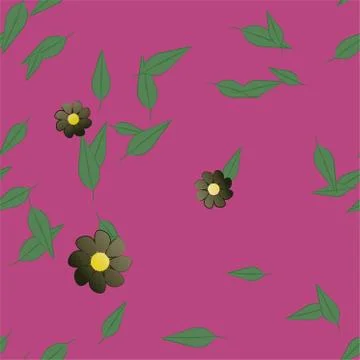 Floral ornamental vector pattern. Seamless design leafs texture. 스톡 일러스트