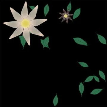 Floral ornamental vector pattern. Seamless design leafs texture. Illustrazione stock