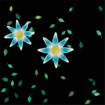 Floral ornamental vector pattern. Seamless design leafs texture. Stock Illustration