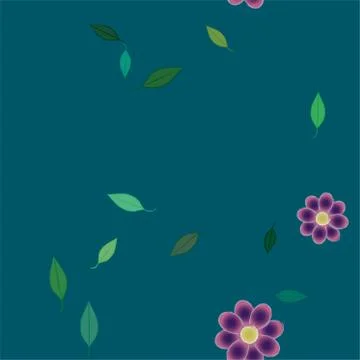 Floral ornamental vector pattern. Seamless design leafs texture. Stockillustratie