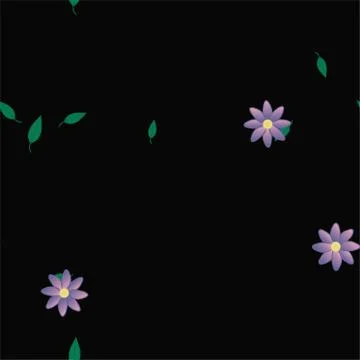 Floral ornamental vector pattern. Seamless design leafs texture. Stockillustratie