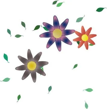 Floral ornamental vector pattern. Seamless design leafs texture. Stock Illustration