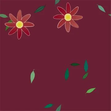 Floral ornamental vector pattern. Seamless design leafs texture. Stock Illustration